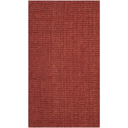 SAFAVIEH 4 x 6 ft. Small Rectangle Casual Rust Natural Fiber Rug NF447C-4